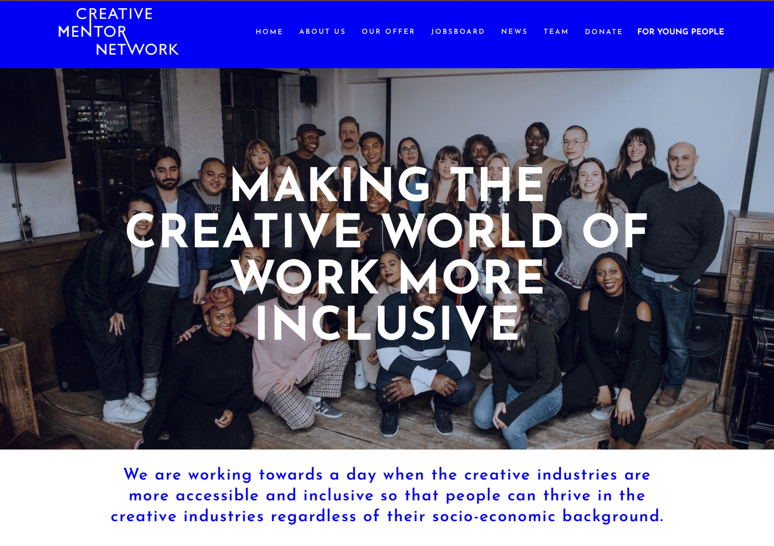 Creative Mentor Network — Homepage